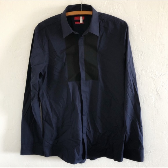 Hugo Boss Slim Fit Dress Shirt Men’s Large - Picture 1 of 6